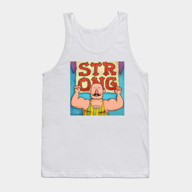 Strongman Tank Top by drawboy